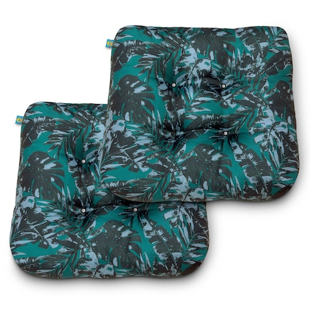 Duck Covers Indoor/Outdoor Seat Cushions, Olympic Forest, PK2 DCOFCH19195-2PK